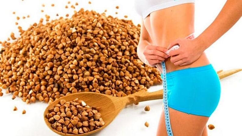 Meça sua cintura durante a dieta de trigo sarraceno